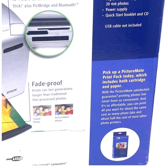 Epson PictureMate B271A Photo Printer Express Edition NEW Open Box Unused - Picture 12 of 16